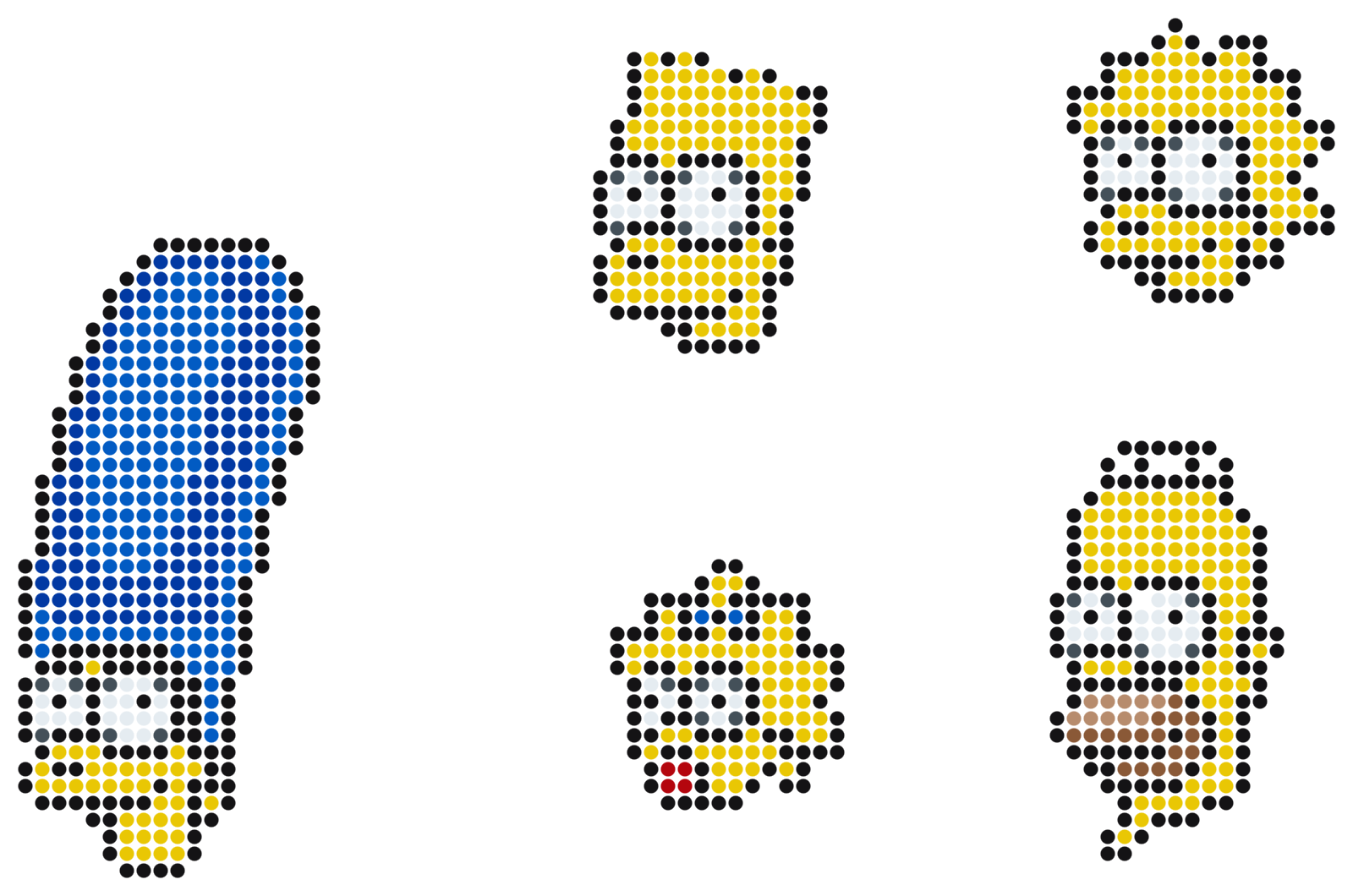 Die Simpsons Fuse Bead Pattern and Materials List